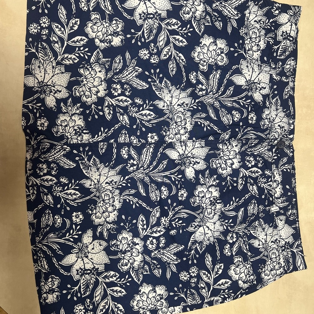 St. John's Bay Blue and White Floral Skort!